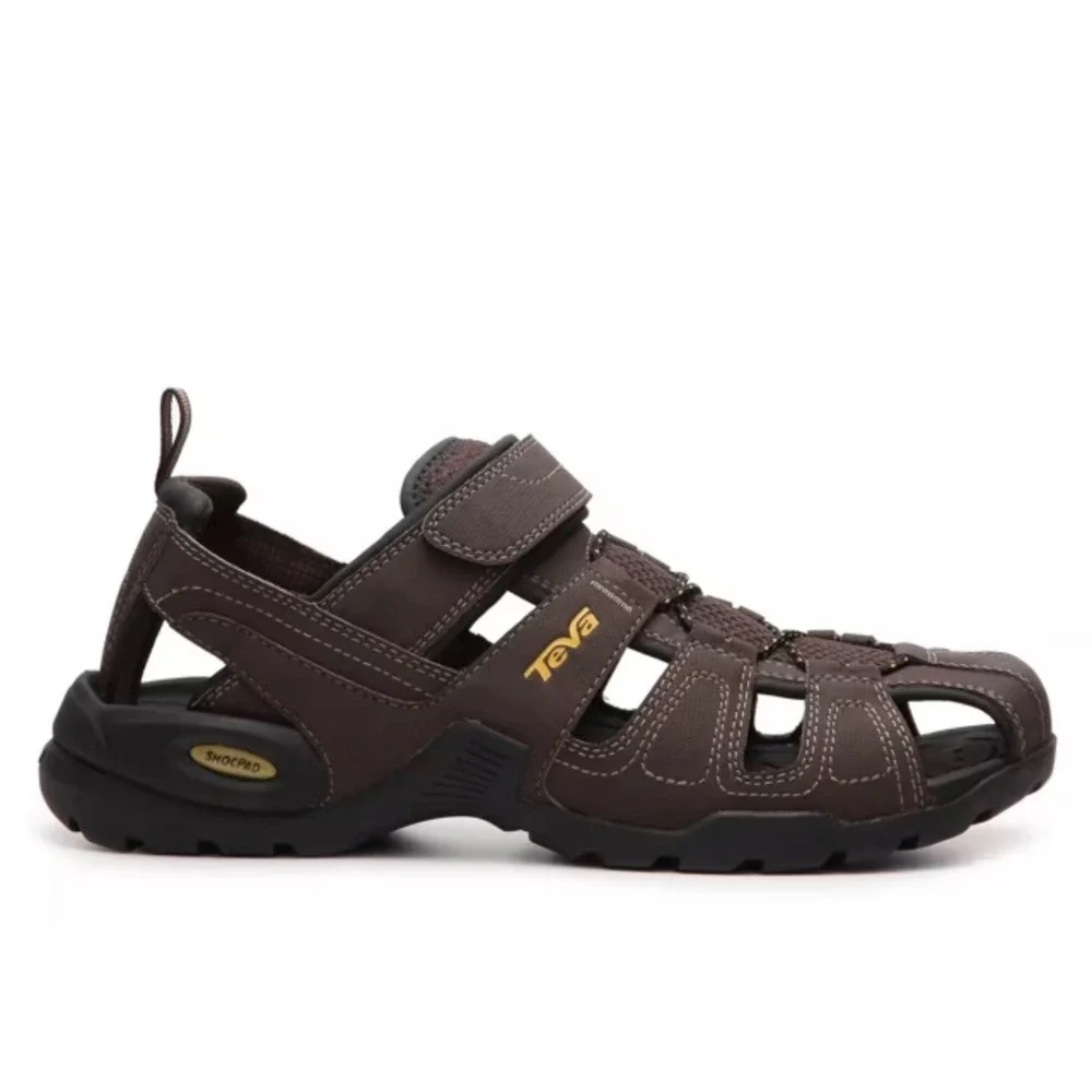 Teva Omnium Mens Brown Closed Toe Hiking Water Sandals 1001116 Size 12